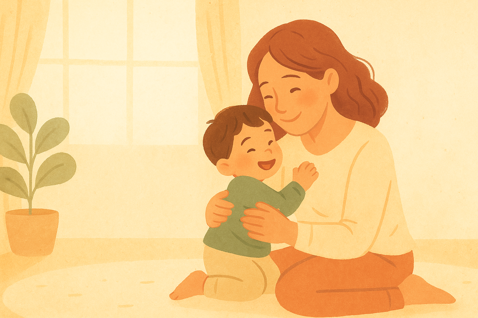 Madre jugando con su hijo